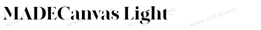 MADECanvas Light字体转换
